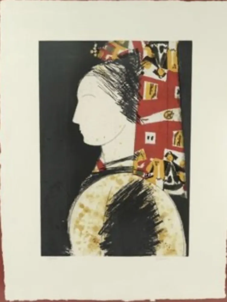 Radierung Valdés - Beatrice 