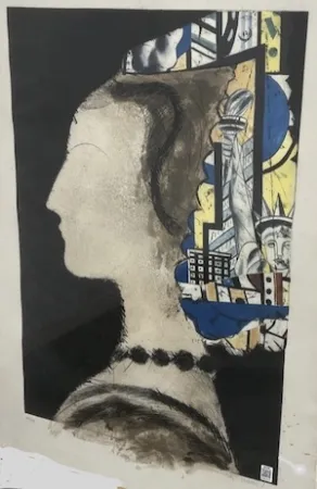 Radierung Valdés - Beatrice II