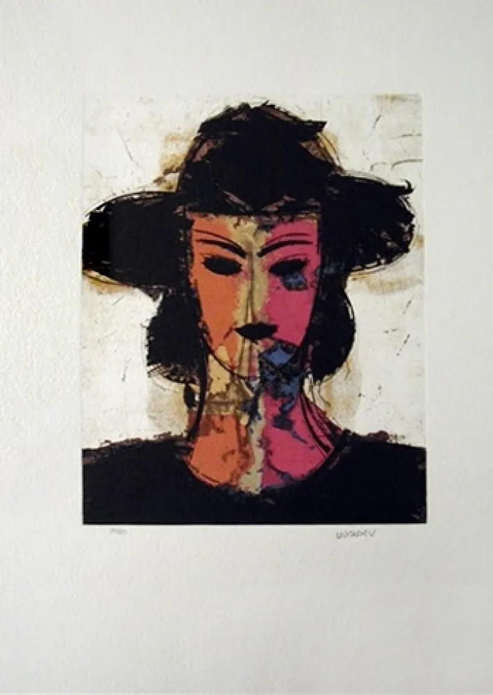 Radierung Und Aquatinta Valdés - Dame