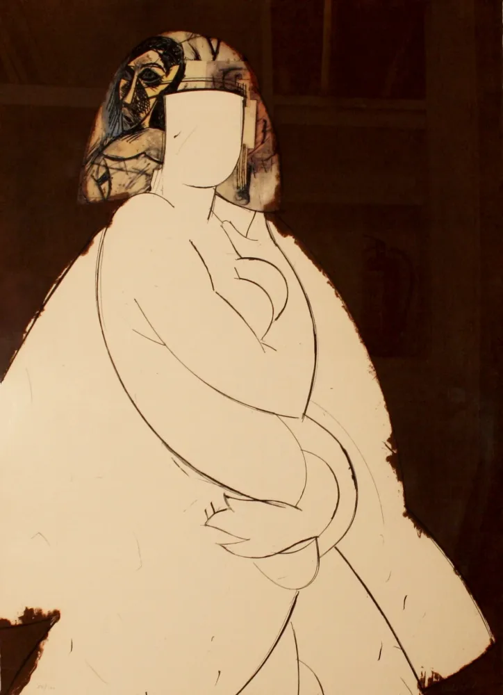 Radierung Und Aquatinta Valdés - Dame