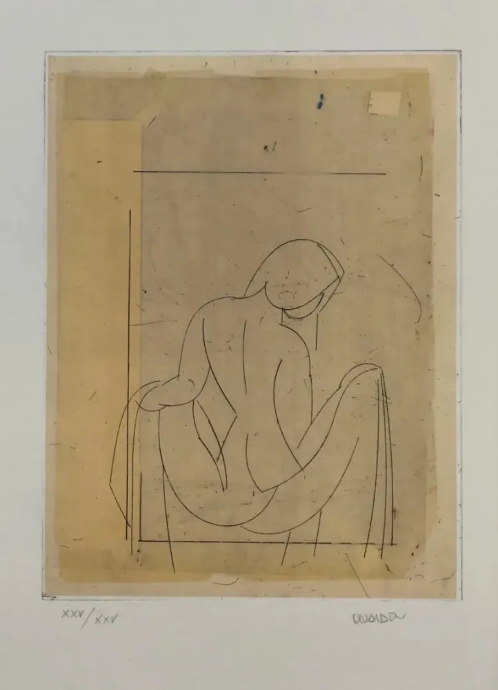 Radierung Valdés - Desnudo