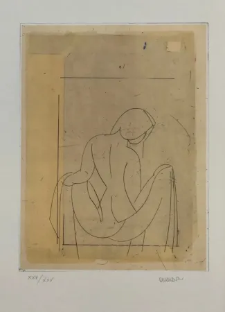 Radierung Valdés - Desnudo