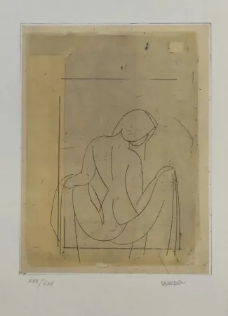 Radierung Valdés - Desnudo