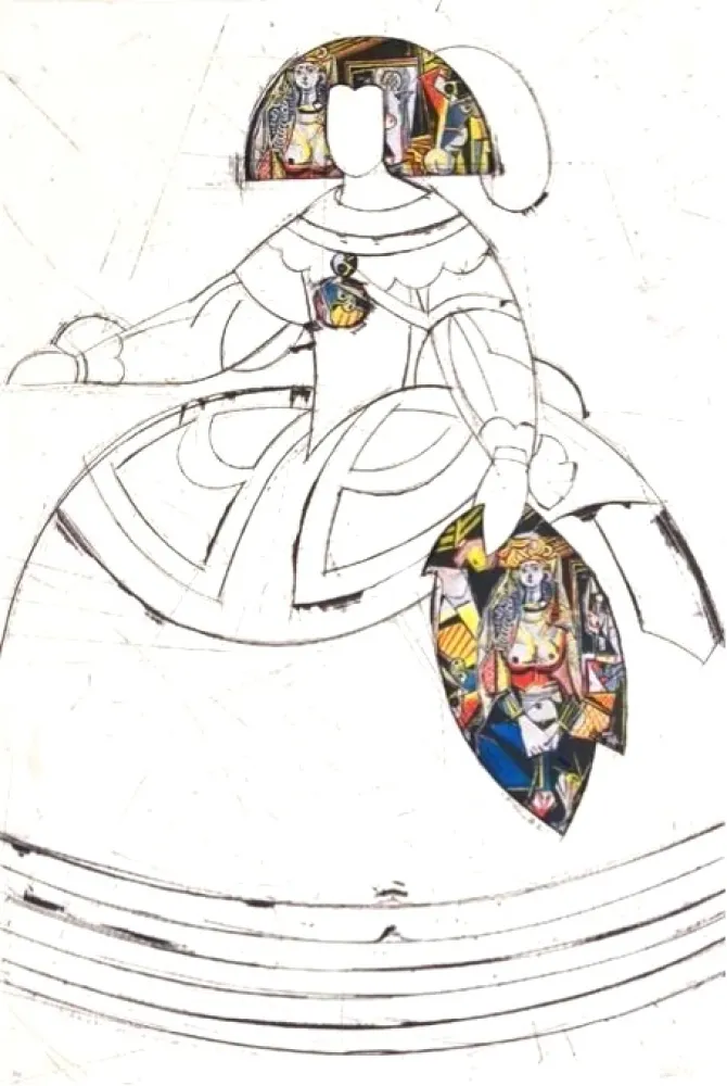 Radierung Und Aquatinta Valdés - Mariana