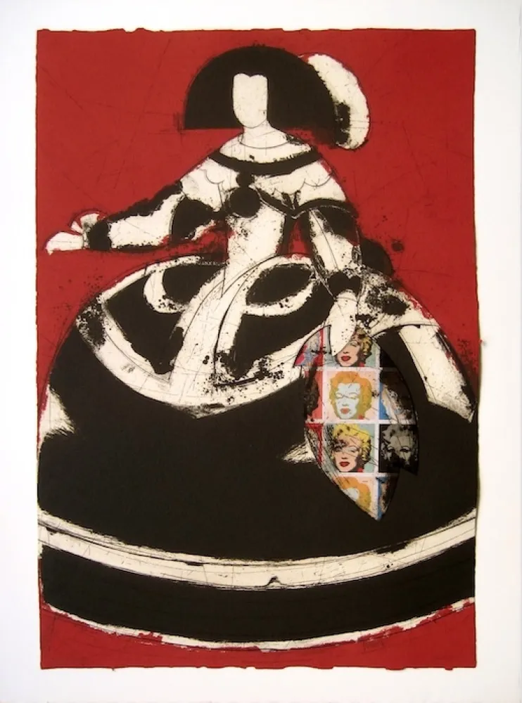 Radierung Und Aquatinta Valdés - Reina Mariana