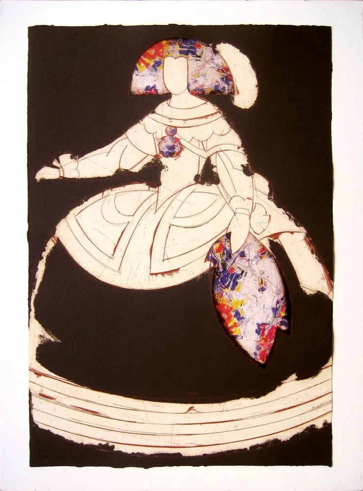 Radierung Und Aquatinta Valdés - Reina Mariana