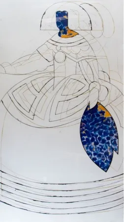 Radierung Valdés - Reina Mariana VIII
