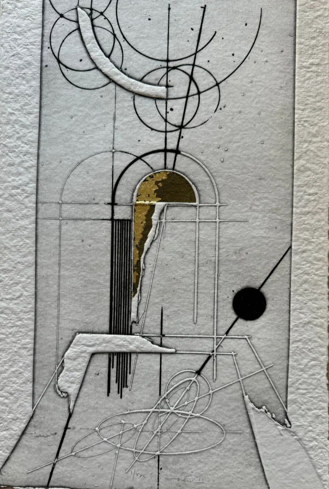 Radierung Valentini - Astro della sera