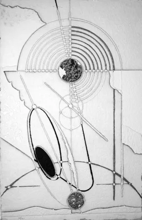 Radierung Valentini - Composizione 1