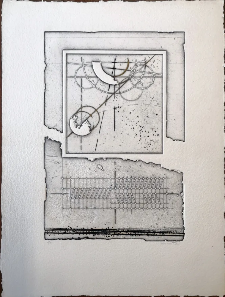 Radierung Valentini - Le misure, il tempo