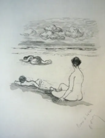 Kaltnadelradierung Valery - Mélange