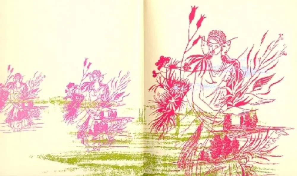 Illustriertes Buch Vallmitjana - Poesie