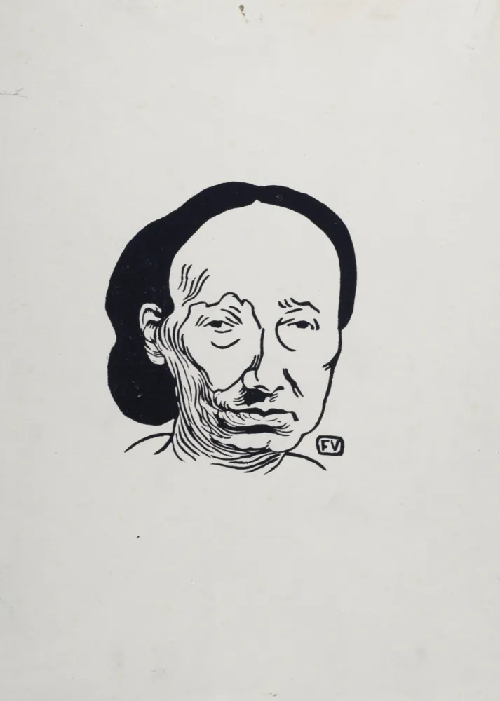 Lithographie Vallotton - Louise Michel, 1894