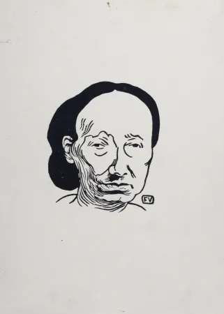 Lithographie Vallotton - Louise Michel, 1894