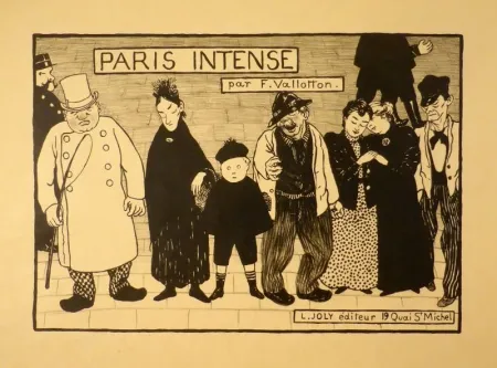 Lithographie Vallotton - Paris intense (Frontispiz)