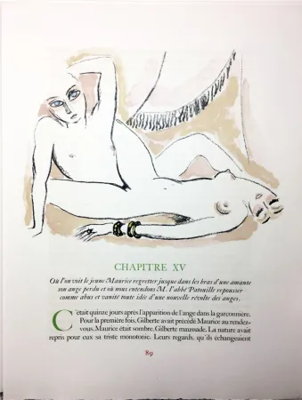 Illustriertes Buch Van Dongen - A. France : LA RÉVOLTE DES ANGES. 58 lithographies en couleurs (1951)