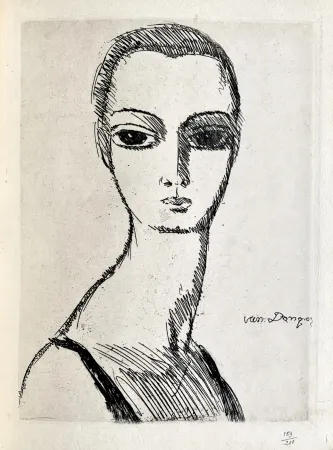 Stich Van Dongen - Girl with swans neck