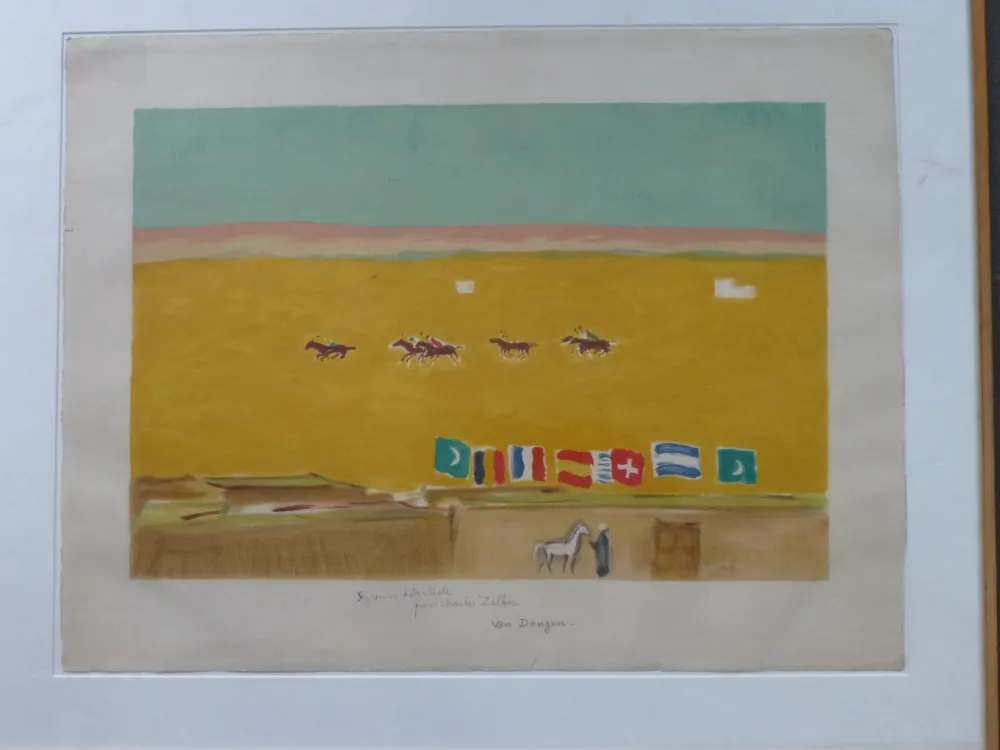 Lithographie Van Dongen - Le polo à Alexandrie 