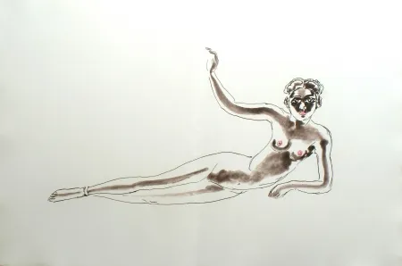 Radierung Van Dongen - Odalisque Africaine