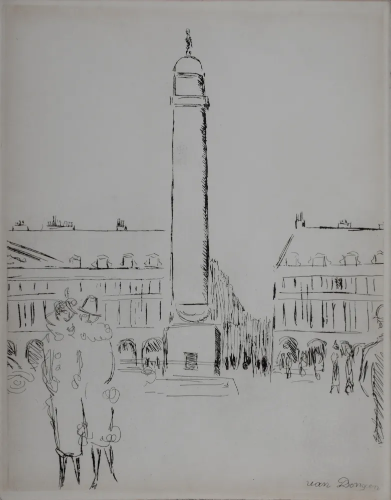 Stich Van Dongen - Paris 1937 : Place Vendôme, 1937