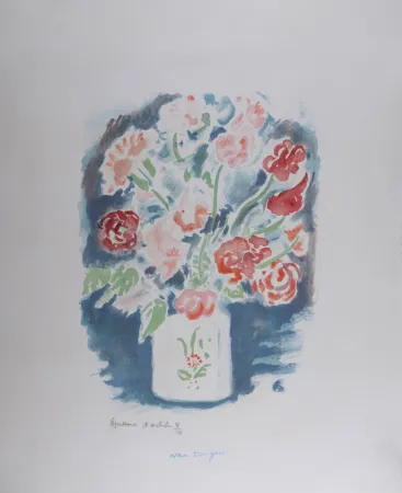 Lithographie Van Dongen - Pois de Senteur