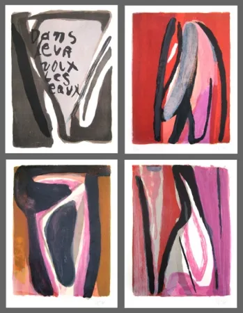 Illustriertes Buch Van Velde - Dans leurs voix les eaux