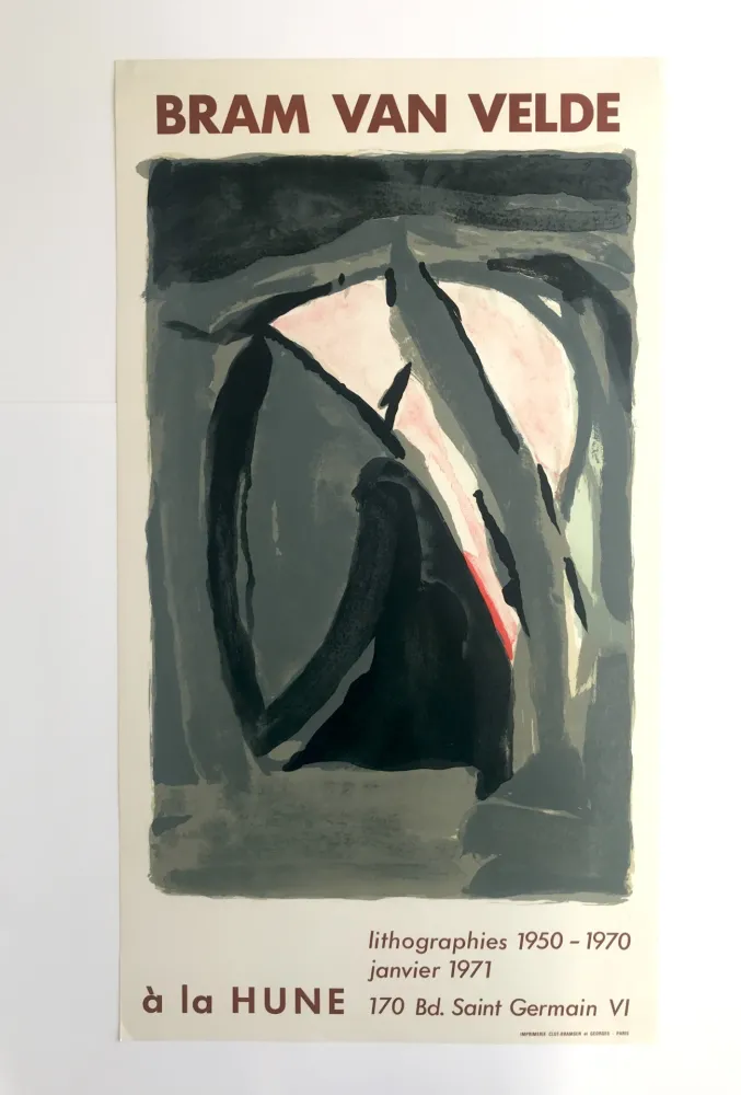 Plakat Van Velde - La Hune