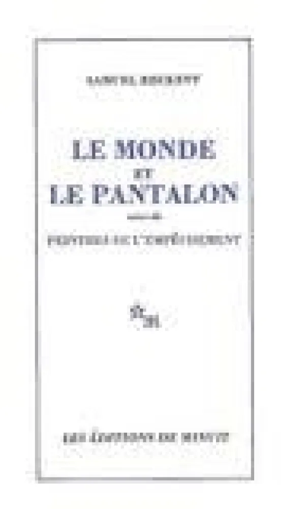 Illustriertes Buch Van Velde - Le monde et le pantalon
