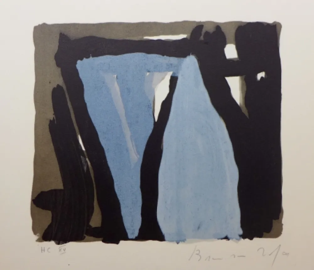 Lithographie Van Velde - Pour La folie du jour