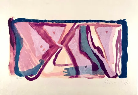 Lithographie Van Velde - Sans titre 