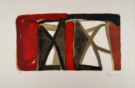 Lithographie Van Velde - Sans titre