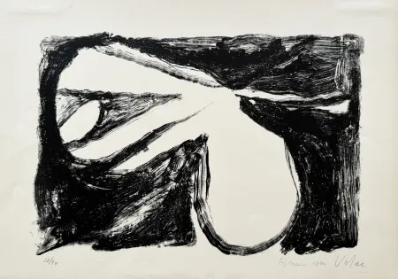 Lithographie Van Velde - Sans titre, 1965