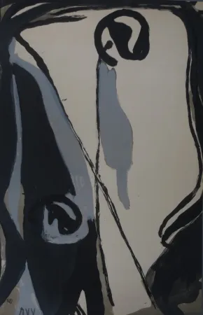 Lithographie Van Velde - Sans titre