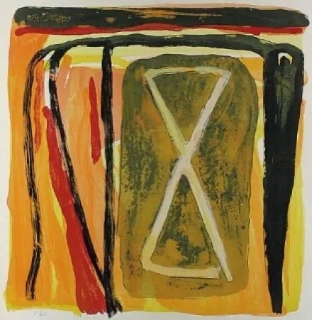 Lithographie Van Velde - Sans titre