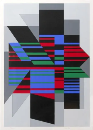 Siebdruck Vasarely - Attila