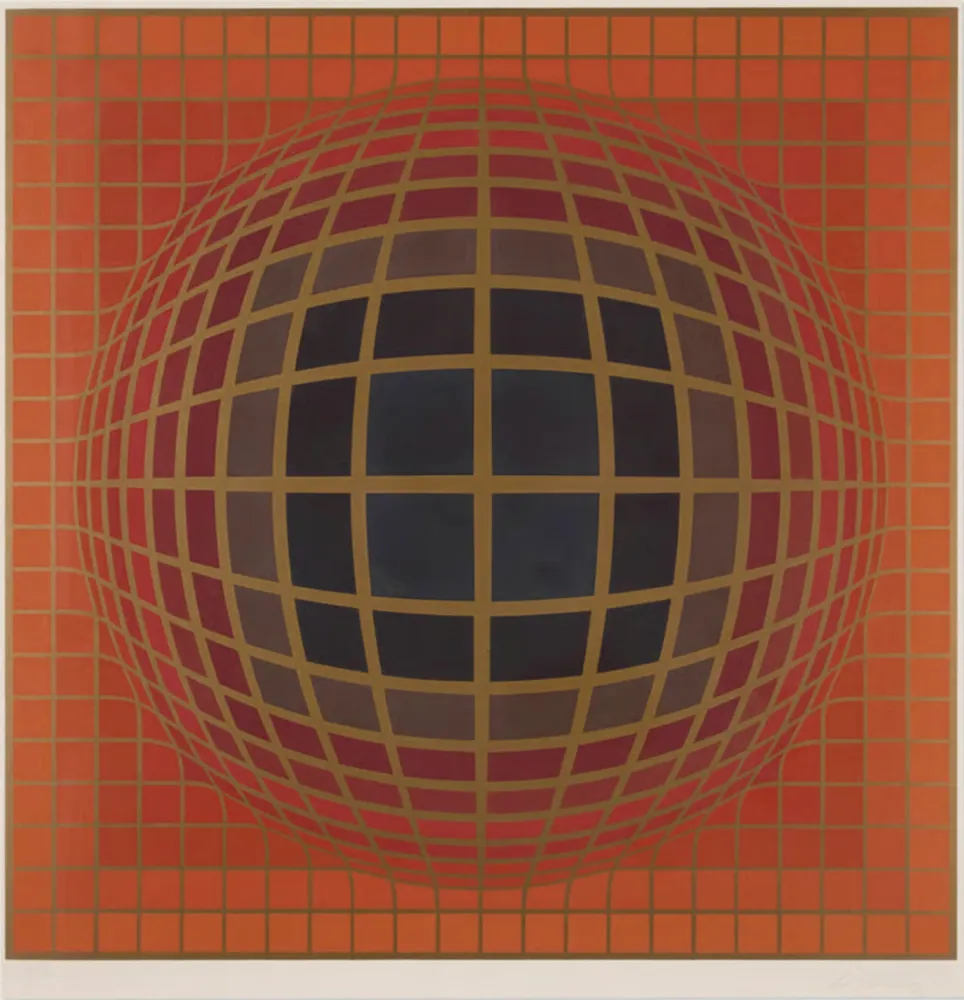 Siebdruck Vasarely - B-Bomb-b (1)