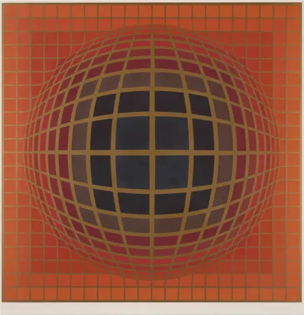 Siebdruck Vasarely - B-Bomb-b (1)