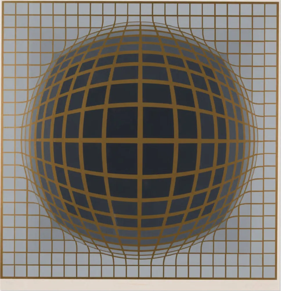Siebdruck Vasarely - B-Bomb-b (2)