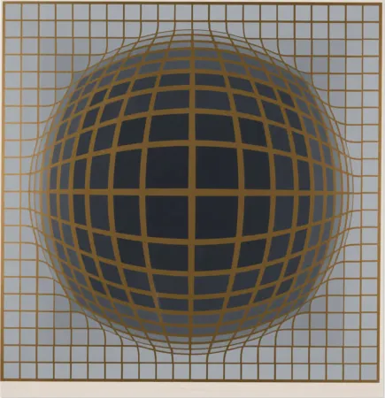 Siebdruck Vasarely - B-Bomb-b (2)