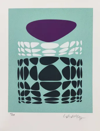 Siebdruck Vasarely - Beltica