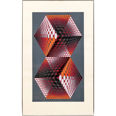 Siebdruck Vasarely - Bi - tupa
