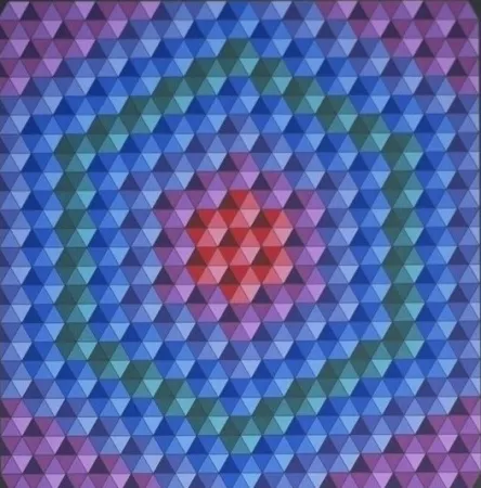 Siebdruck Vasarely - Bilog