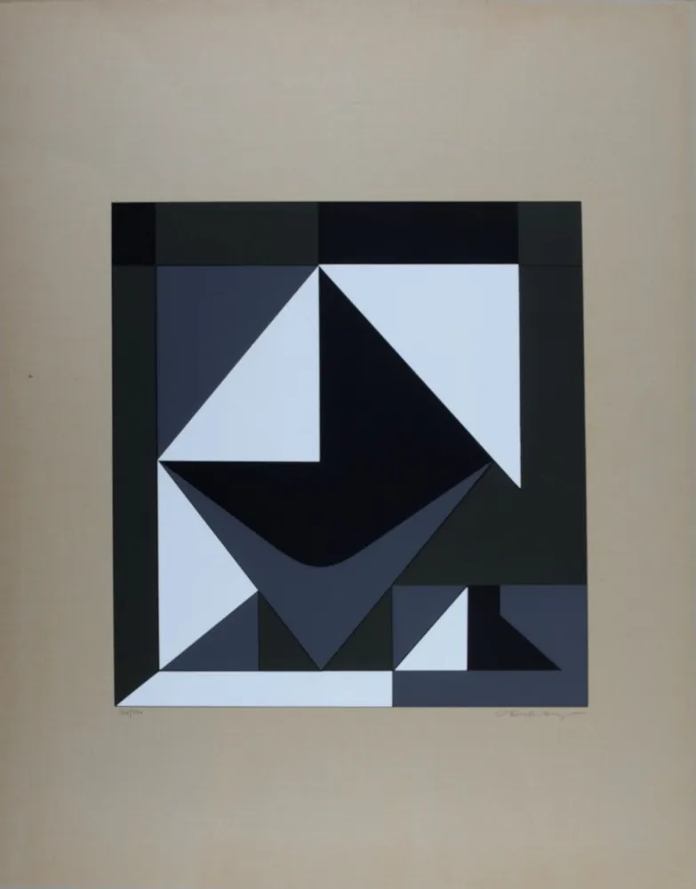 Siebdruck Vasarely - Calles Pequenas de la vieja ciudad