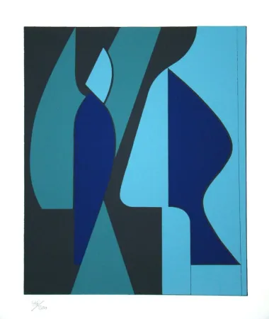 Siebdruck Vasarely - Chillan
