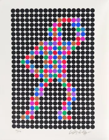 Siebdruck Vasarely - Cirke