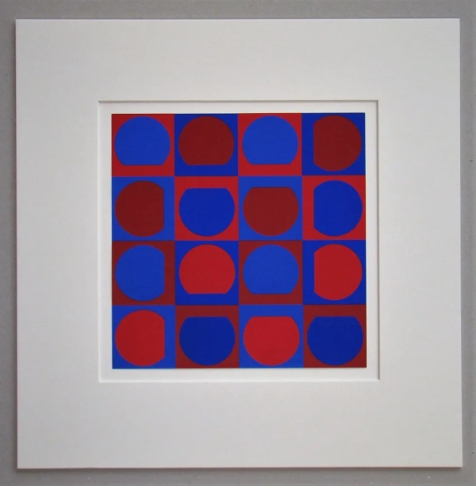 Siebdruck Vasarely - Composition 1964