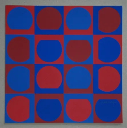 Siebdruck Vasarely - Composition, 1964