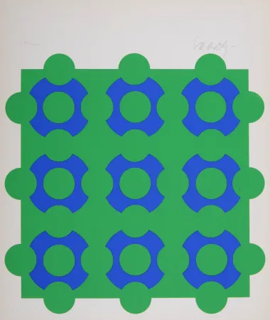 Siebdruck Vasarely - Composition, 1967 - Hand-signed
