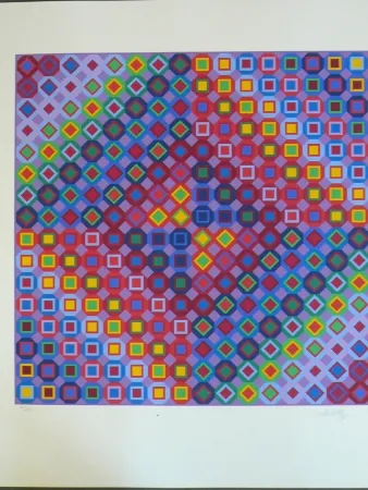 Siebdruck Vasarely - Composition