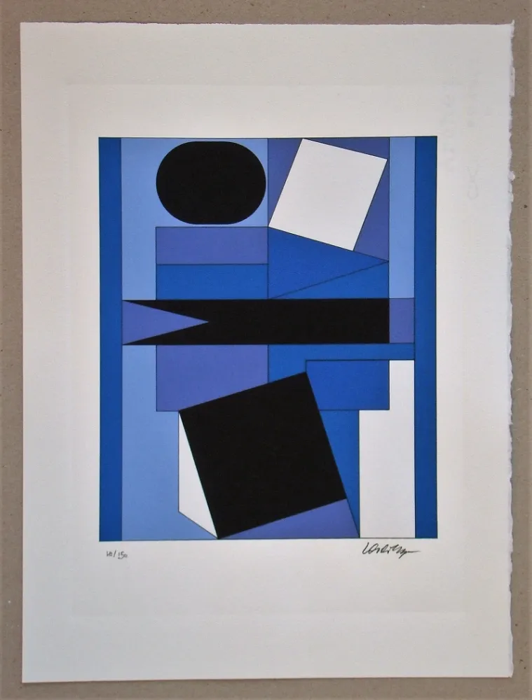 Siebdruck Vasarely - Composition